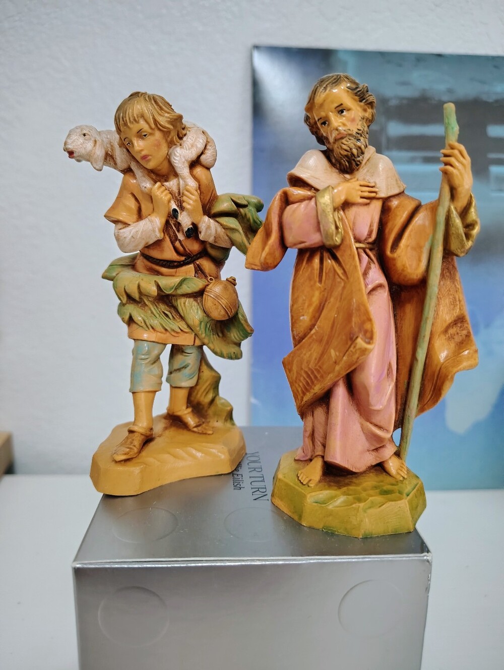 Fontanini simonelli 1991 Shepherd Joseph & 1992Fontanini Gabriel Nativity Figure